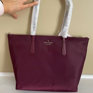 New in box maroon Kate Spade purse